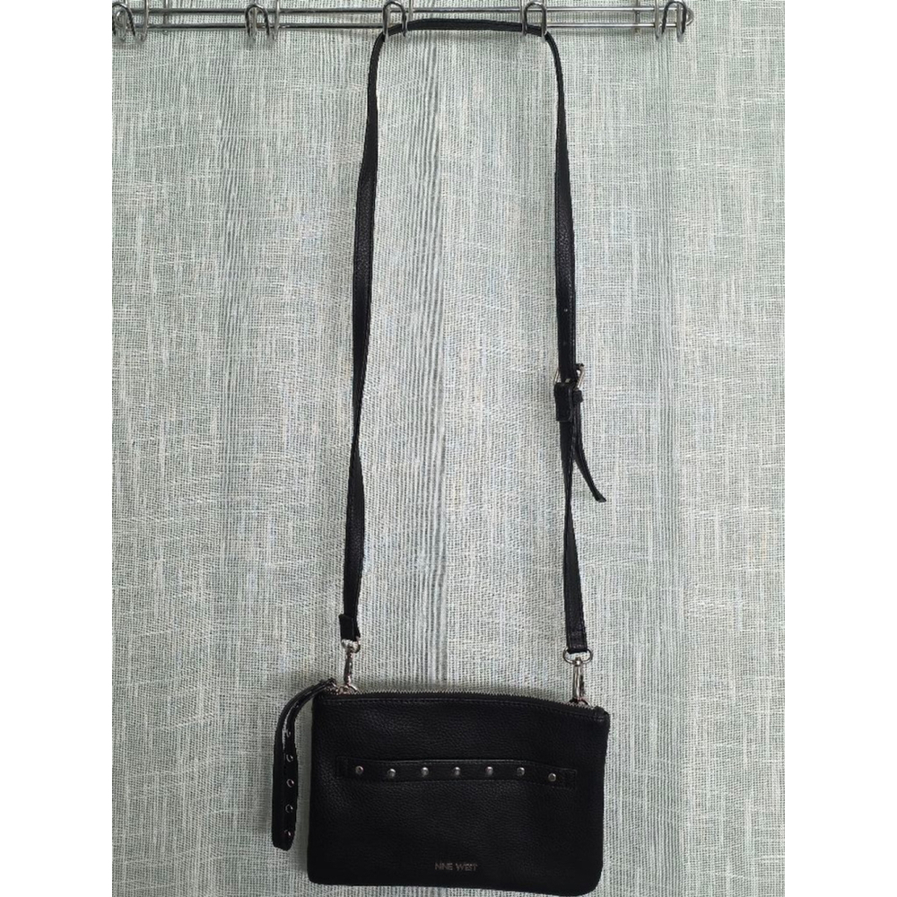 Women's‎ Nine West Black Crossbody Bag Small Faux Leather
